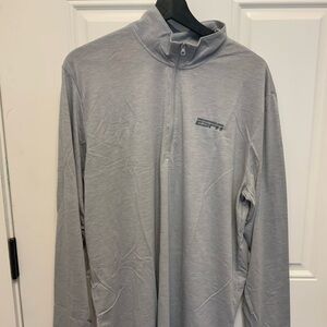 ESPN Gray Quarter-Zip Pullover